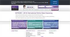 Desktop Screenshot of data360.co.uk